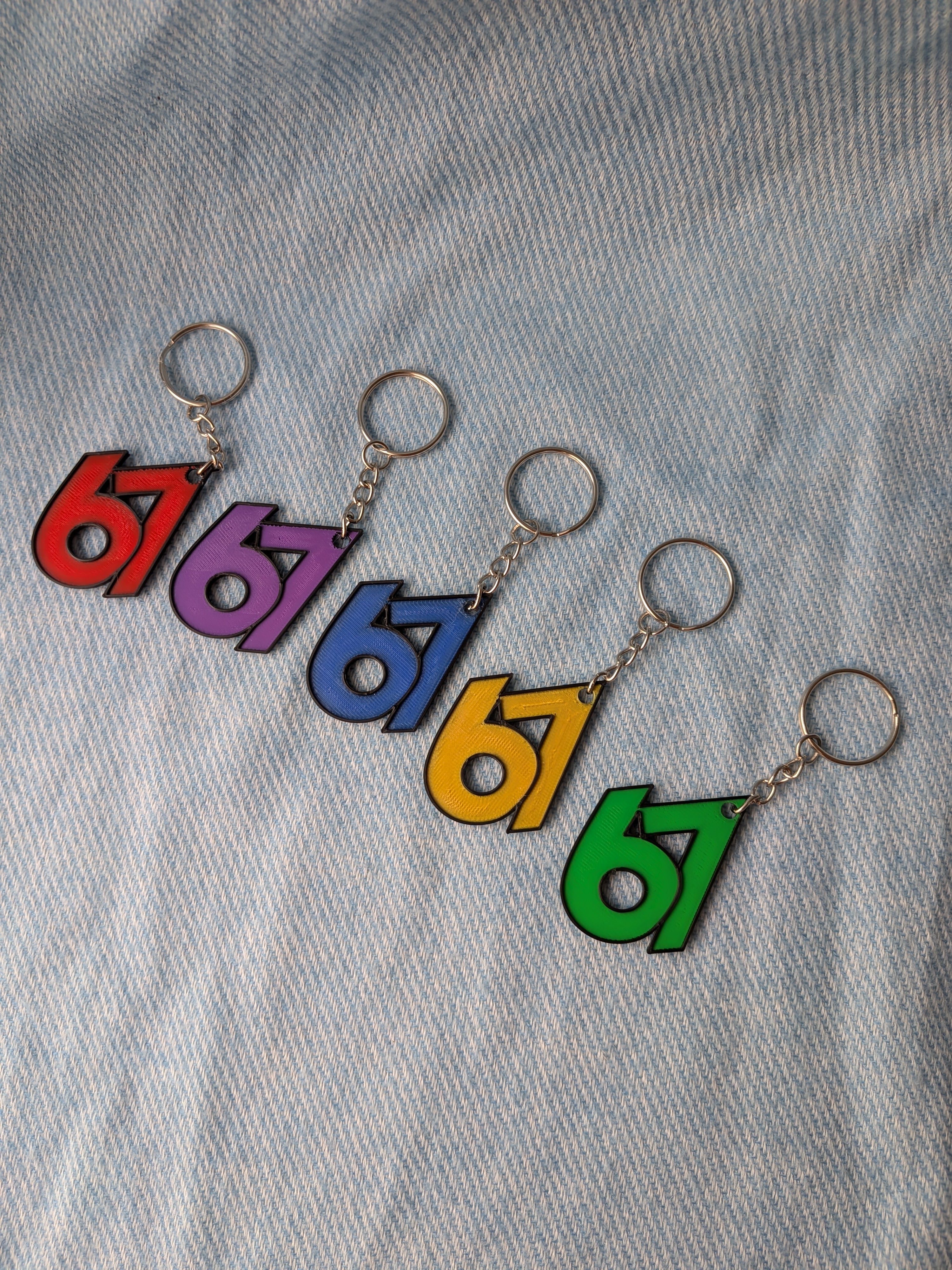 Porte-clé 67 – Six Seven | Impression 3D
