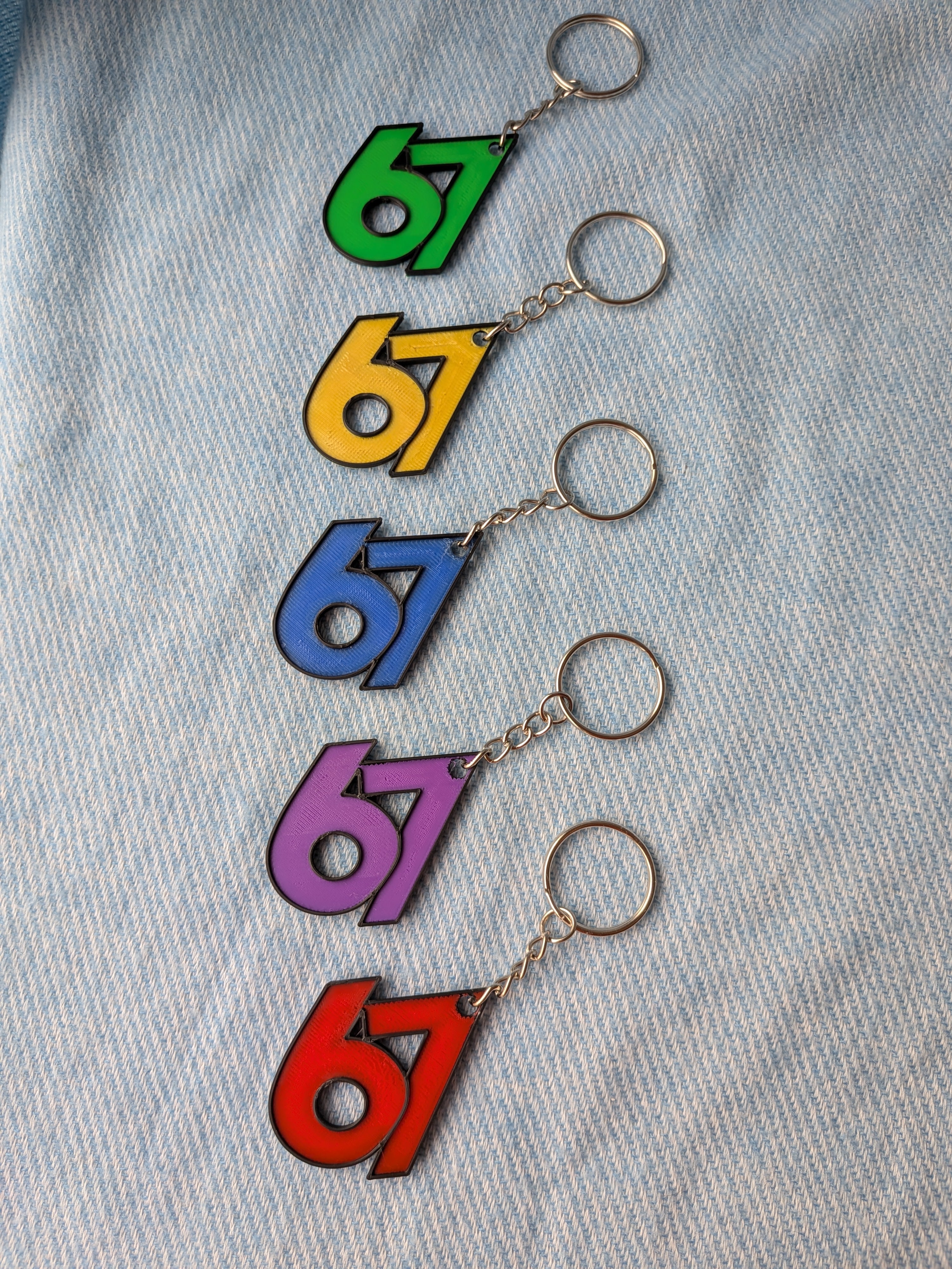 Porte-clé 67 – Six Seven | Impression 3D