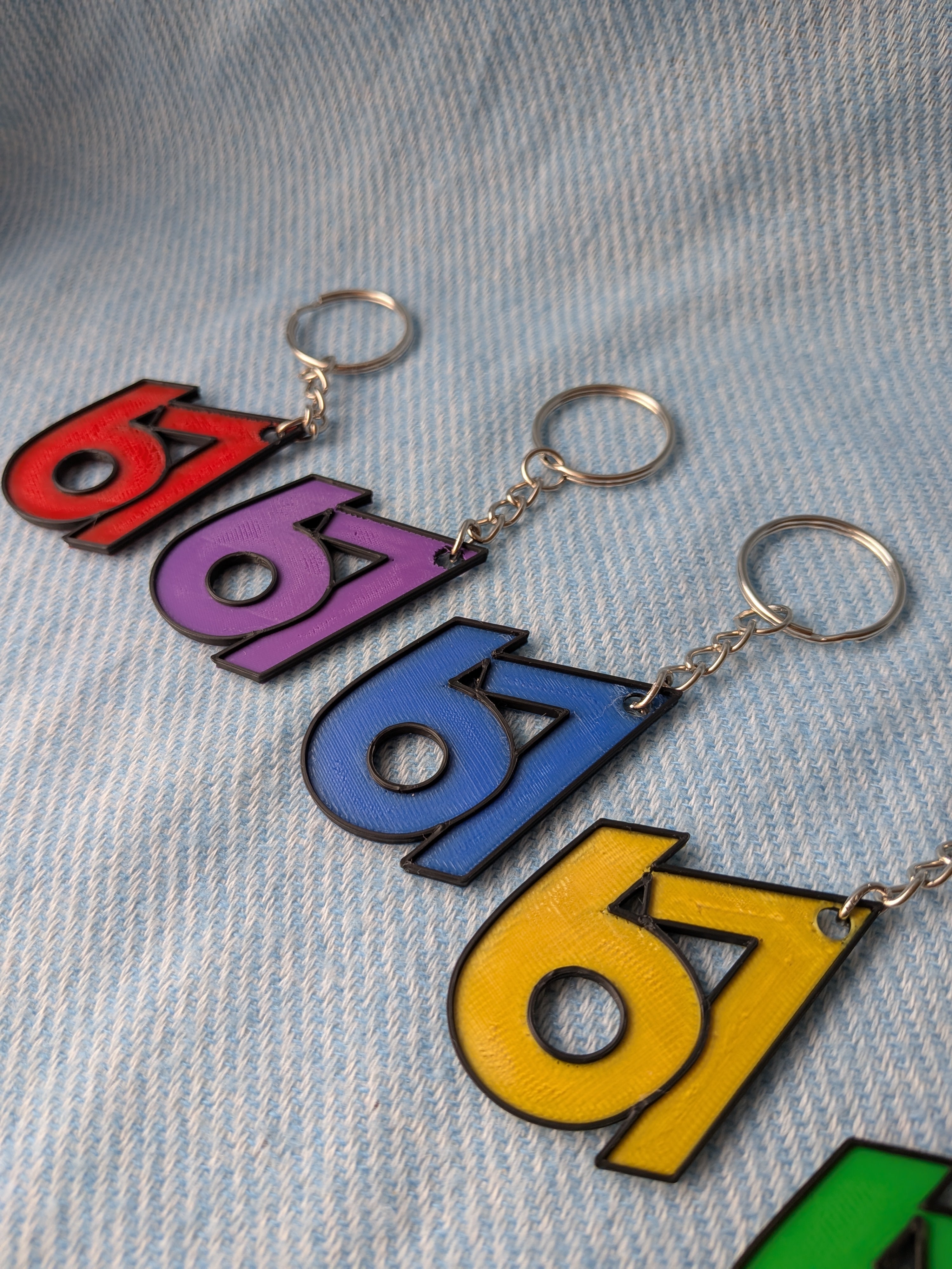 Porte-clé 67 – Six Seven | Impression 3D