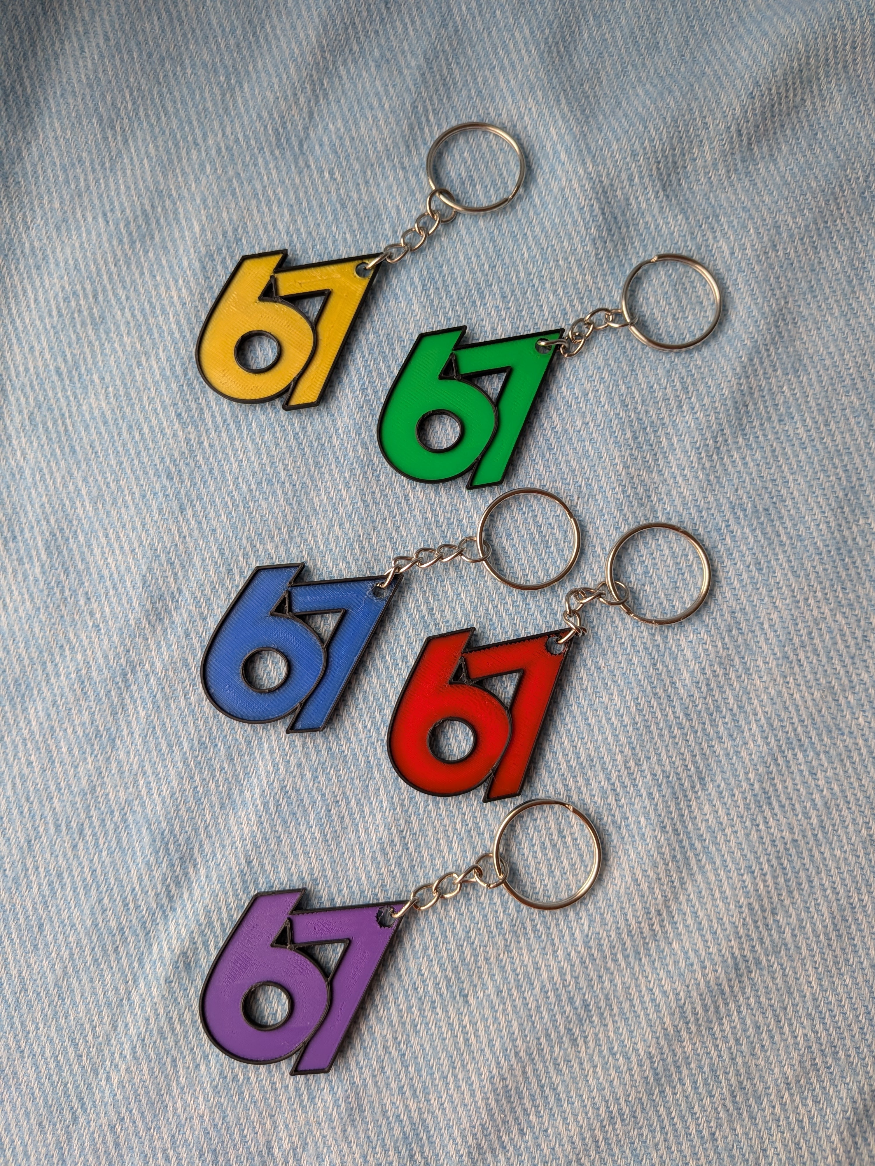 Porte-clé 67 – Six Seven | Impression 3D