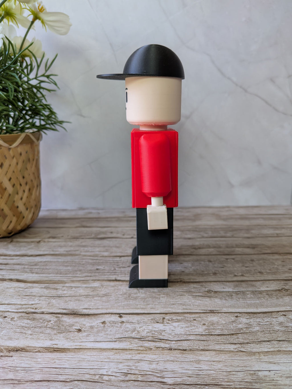 Figurine Stade Toulousain personnalisable vue de profil