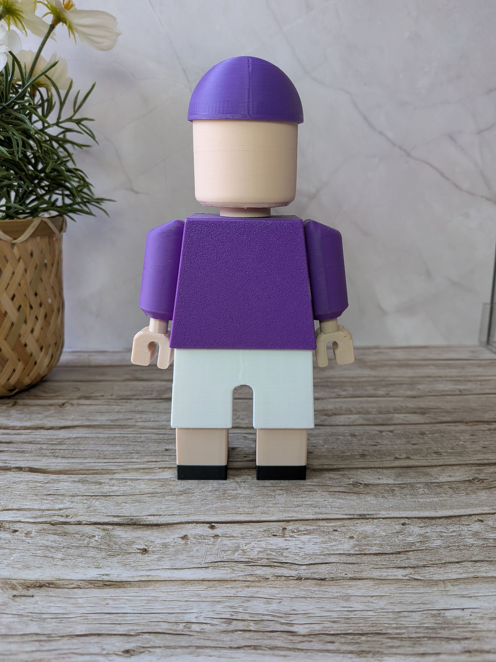 Dos de la figurine TFC avec emplacement pour texte et numéro