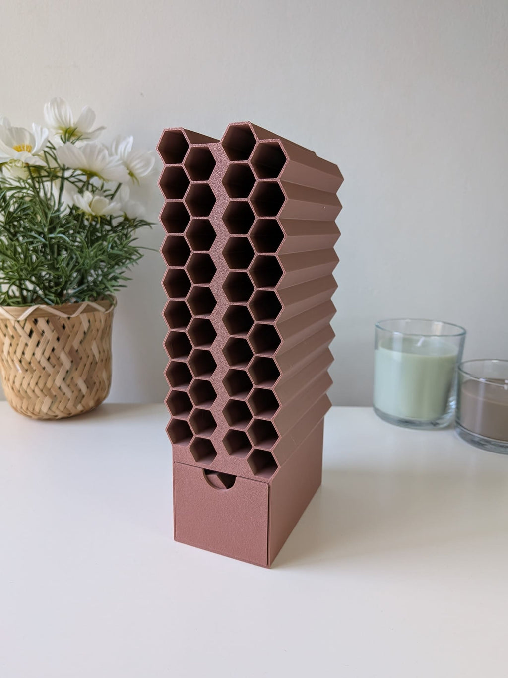 Rangement vertical Colo’Mystères pour 20 feutres avec tiroir intégré